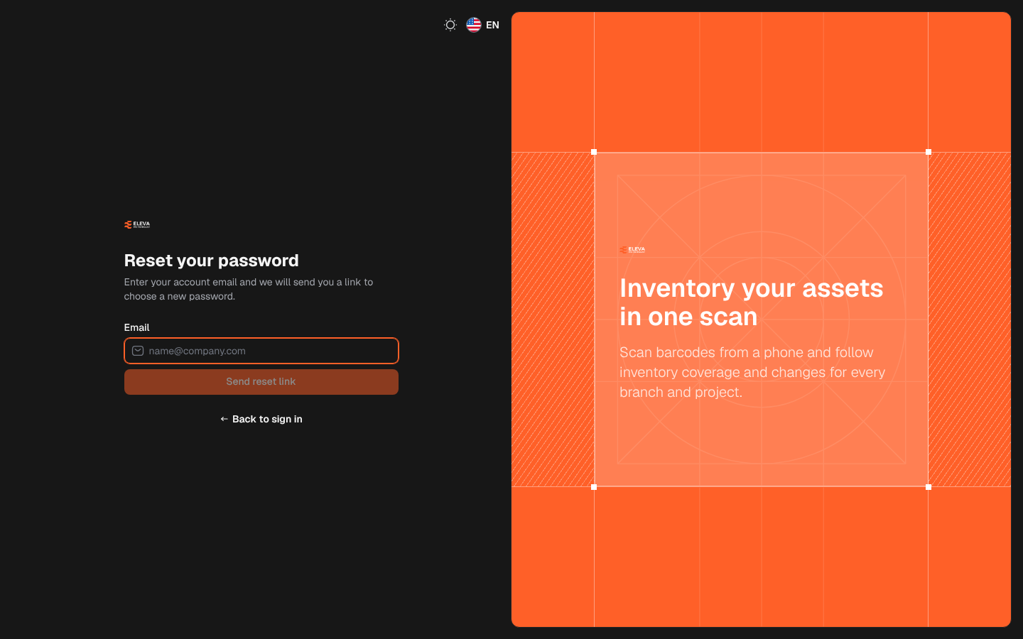 Reset your password