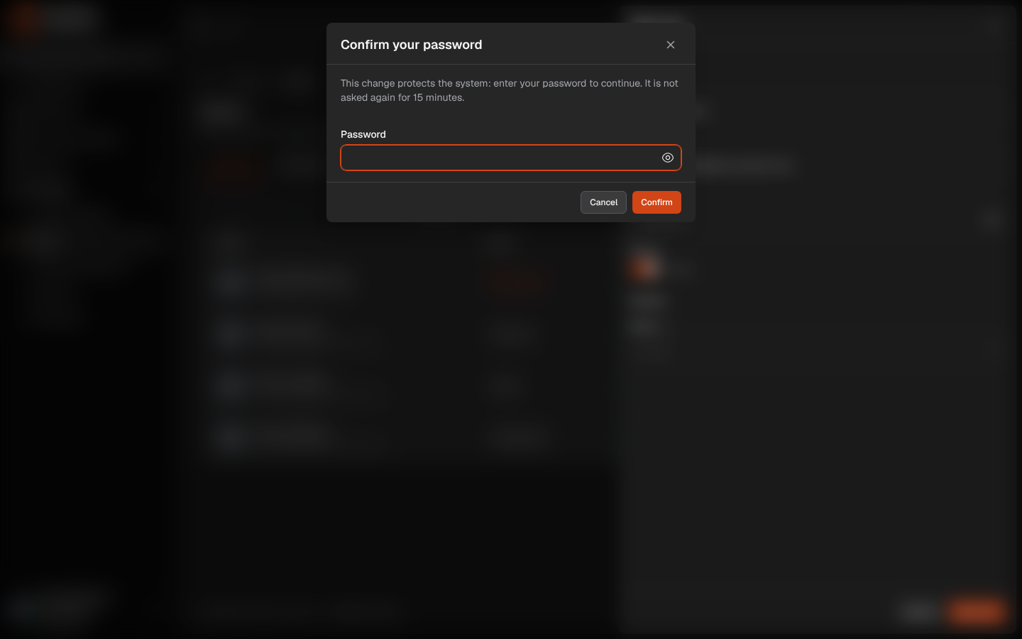 Confirm your password