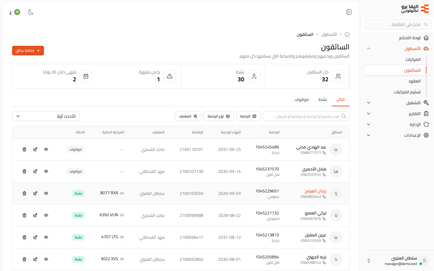 السائقون