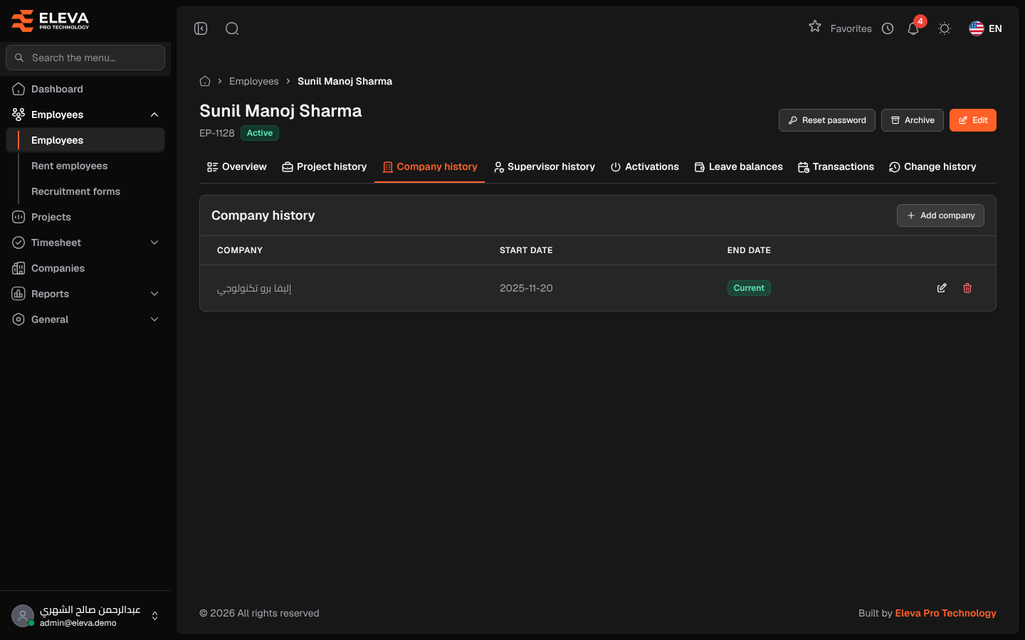 Company history