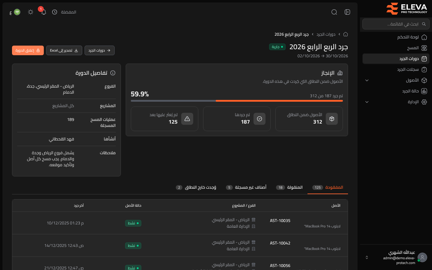 إنجاز الدورة
