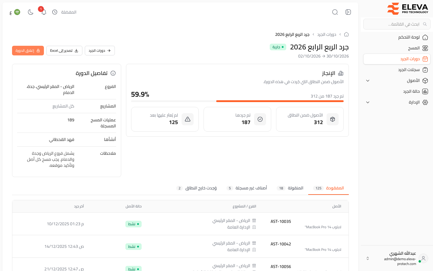 إنجاز الدورة