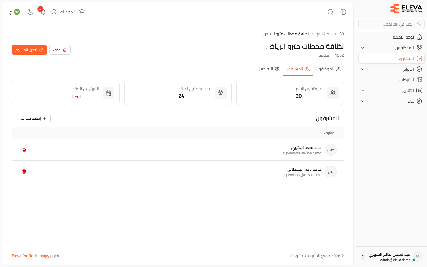 مشرفو المشروع