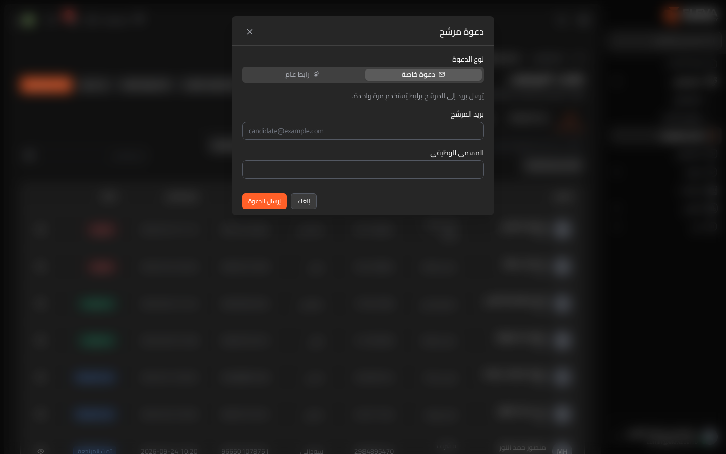 دعوة مرشح