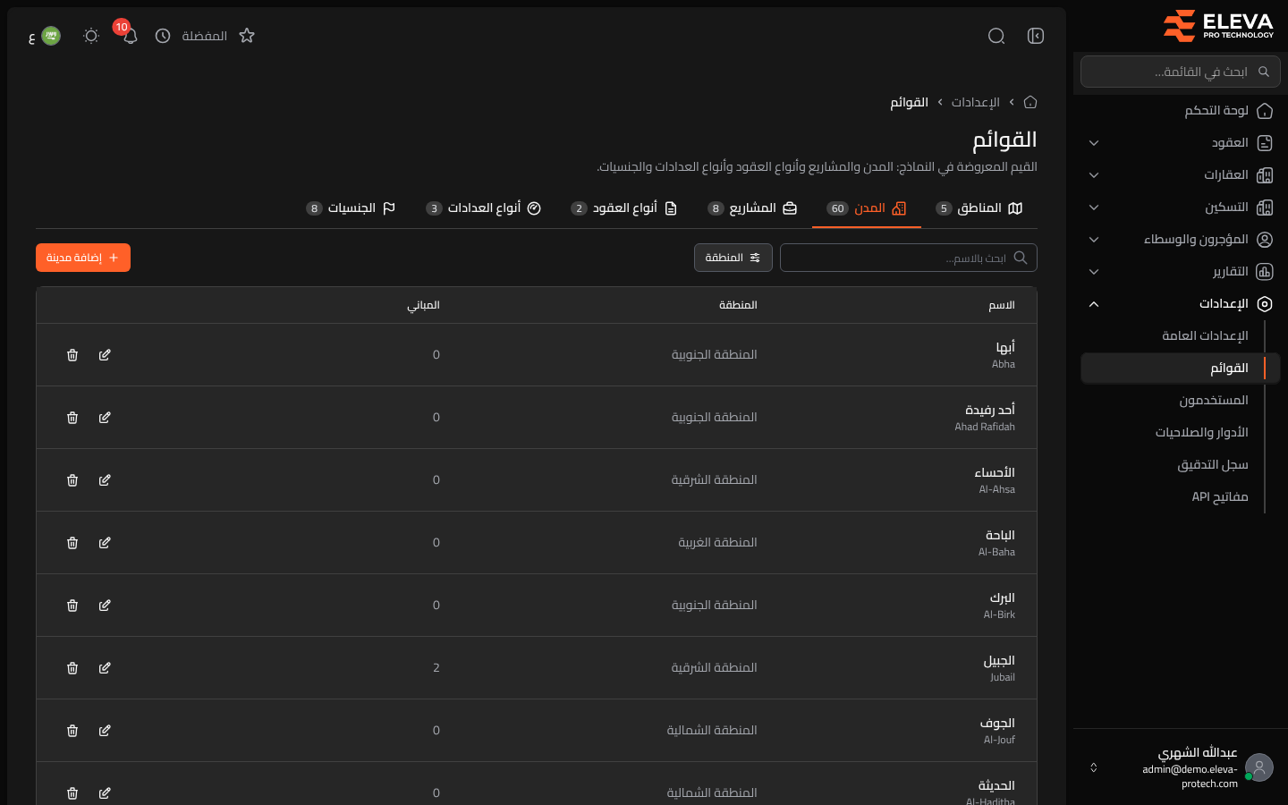 القوائم