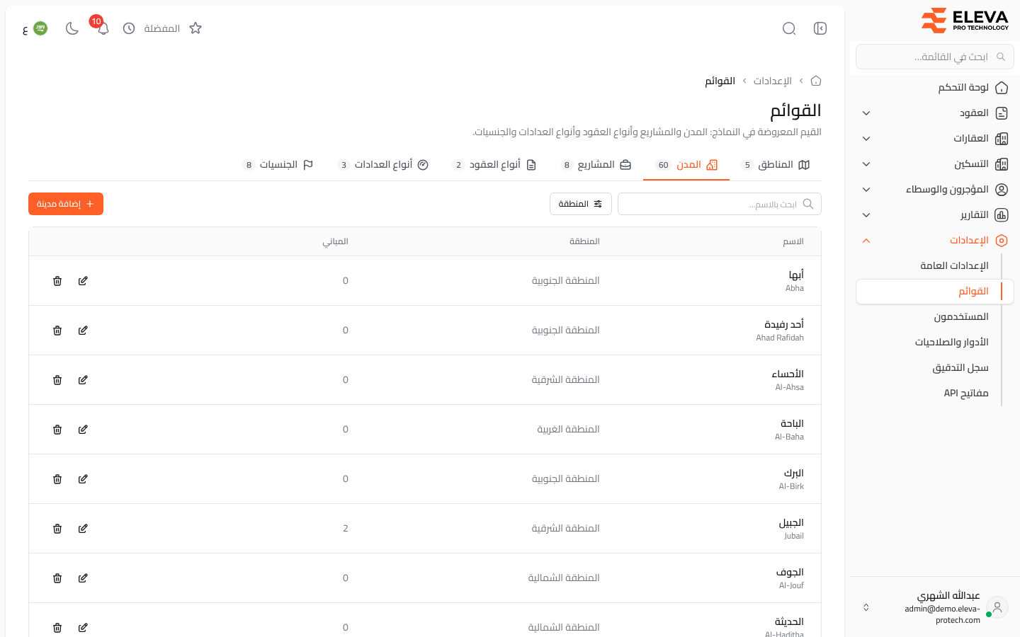 القوائم