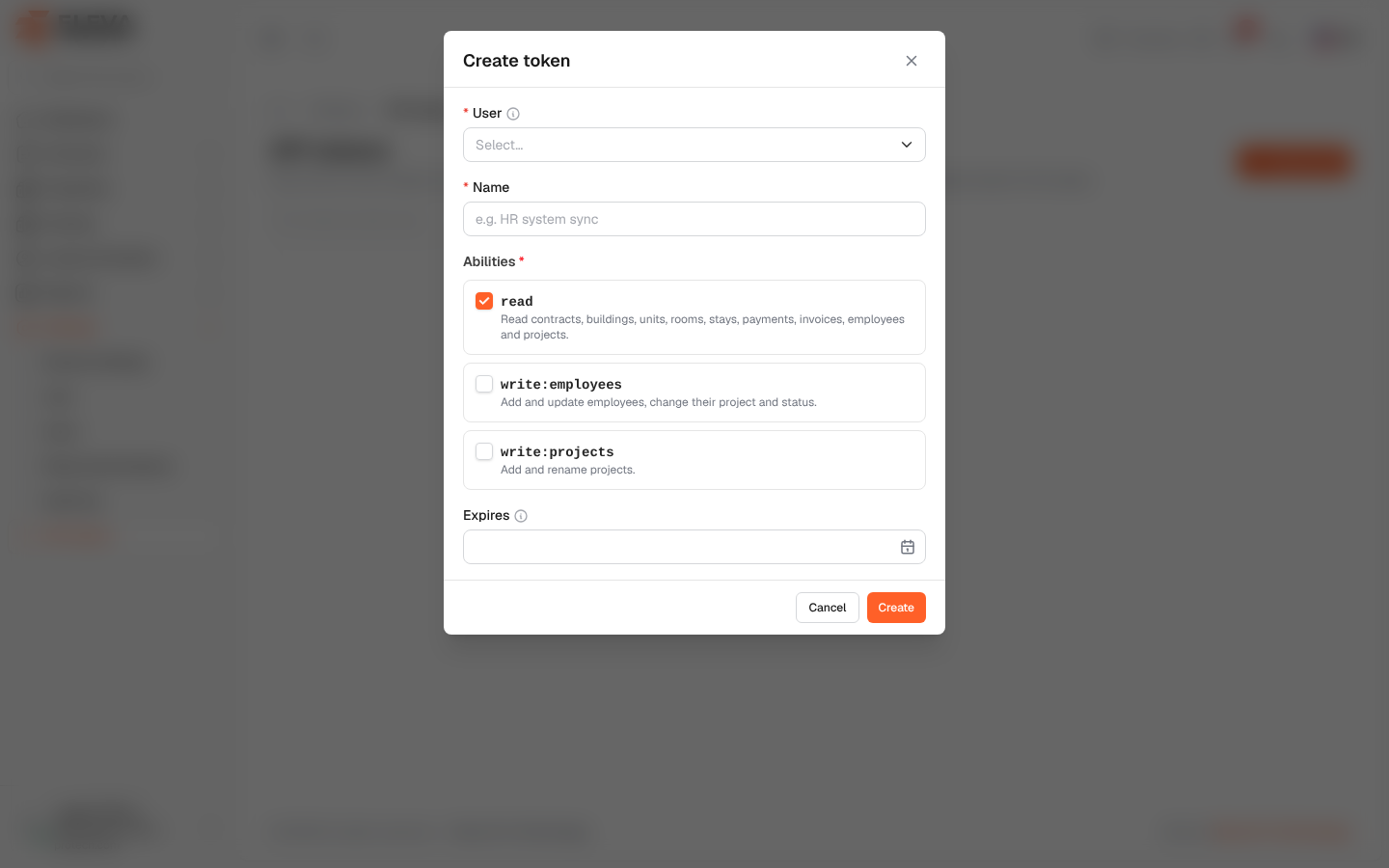 Create an API token