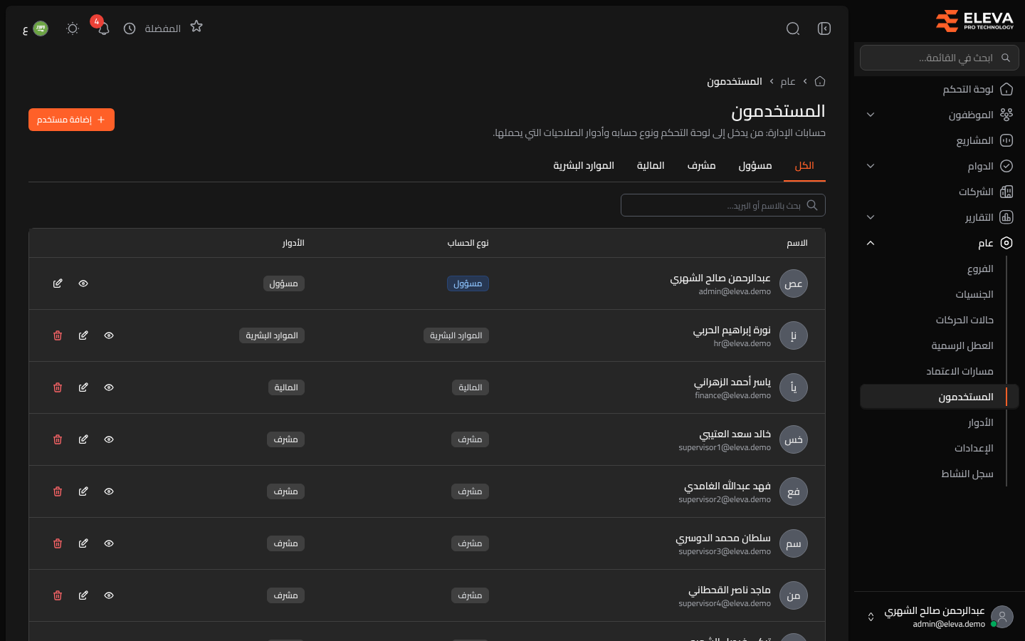 المستخدمون