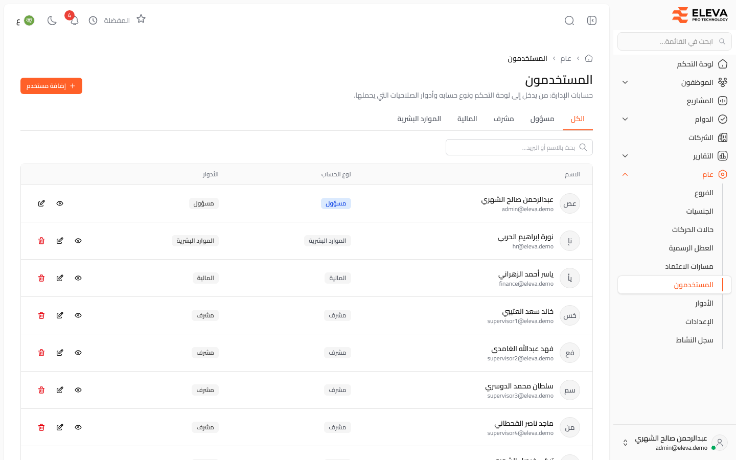 المستخدمون